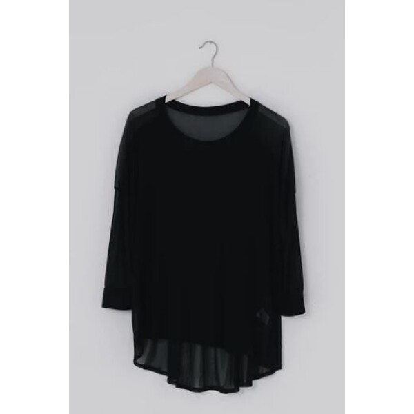 A Postcard from Brighton Shirty Chiffon Top Black available from top UK stockist colmershill.com