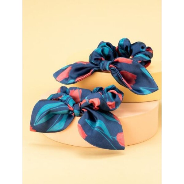 Powder Tulip Scrunchies Navy available from top UK stockist colmershill.com