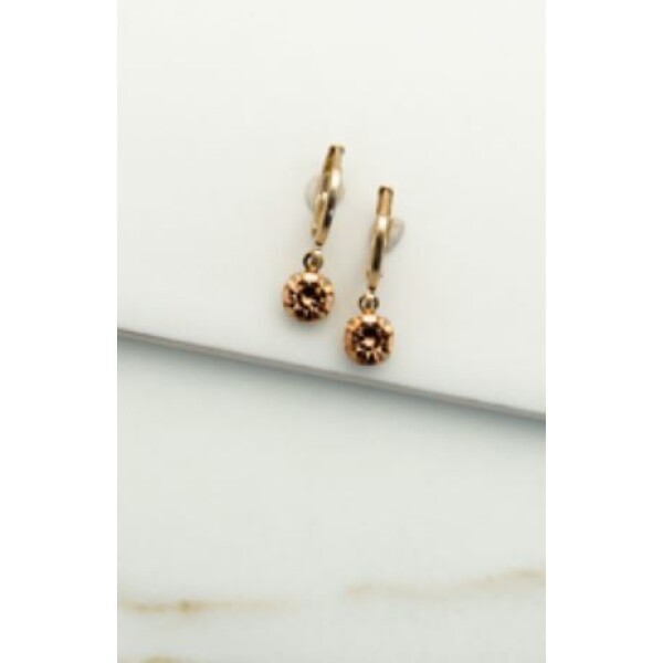 Envy Peach Crystal Dropper Earrings available from top UK stockist colmershill.com