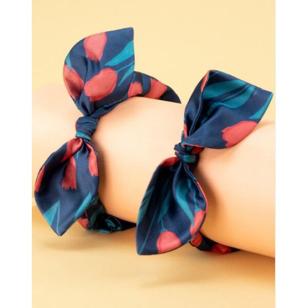 Powder Tulip Scrunchies Navy available from top UK stockist colmershill.com
