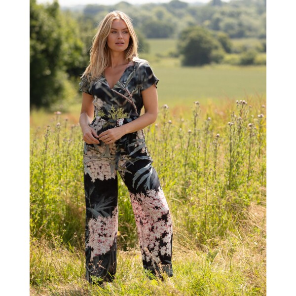 From My Mother's Garden Black Lace Jumpsuit available from top UK stockist colmershill.com