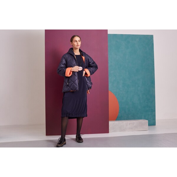 Naya Tuck Dress Navy available from top UK stockist colmershill.com