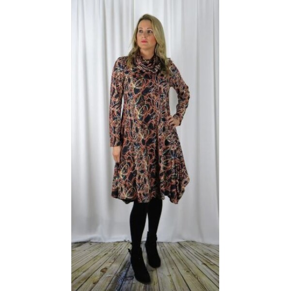 Out of Xile Flared Cowl Dress Sparkle available from top UK stockist colmershill.com