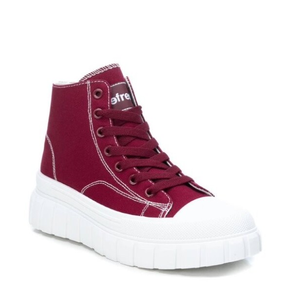 Refresh Canvas Ankle Boot Burgundy  available from top UK stockist colmershill.com