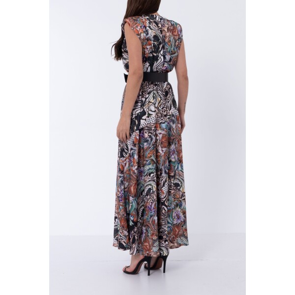 Elif Köse Exotic Print Dress Brown available from top UK stockist colmershill.com