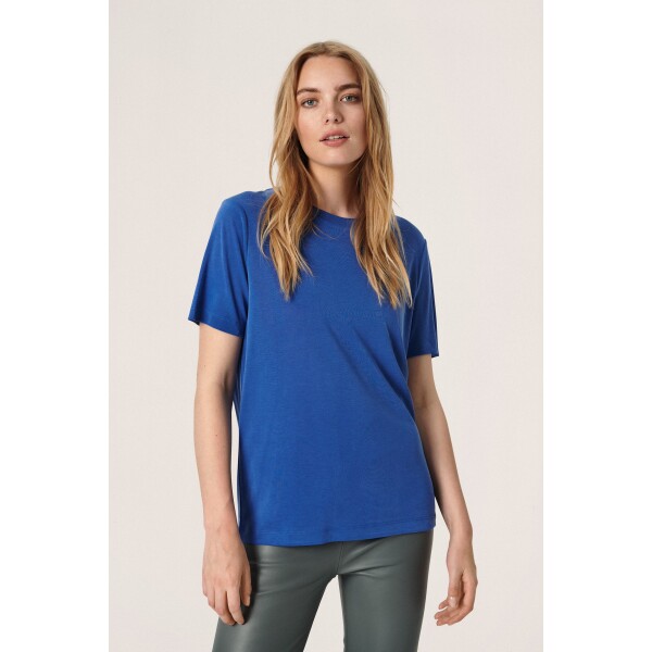 Soaked in Luxury Columbine Loose Fit Tee Soladite Blue available from top UK stockist colmershill.com