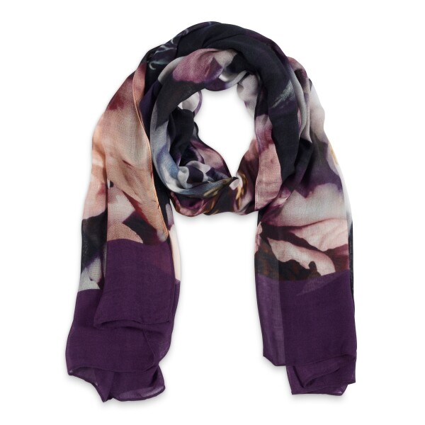 From My Mother's Garden Bamboo Scarf Deep as Dahlias available from top UK stockist colmershill.com