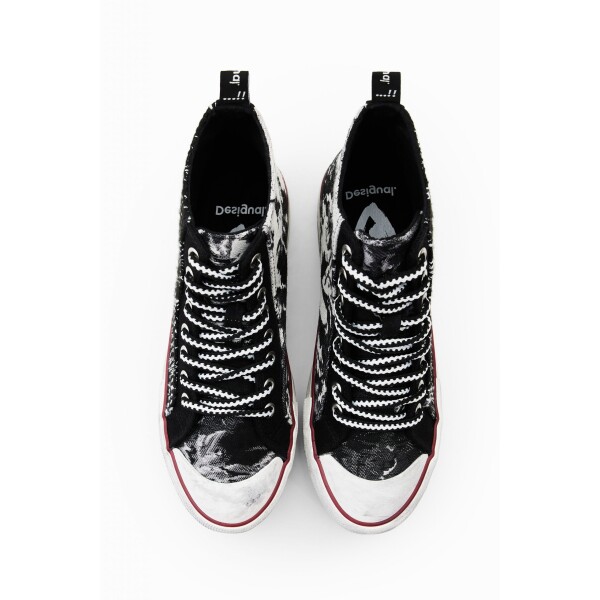 Desigual Tartan Platform Trainers available from top UK stockist colmershill.com