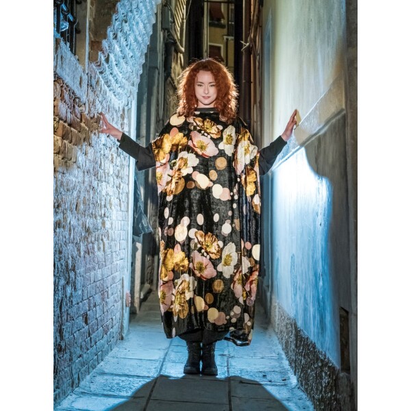 Thanny Abito Velvet Floral Dress Black available from top UK stockist colmershill.com