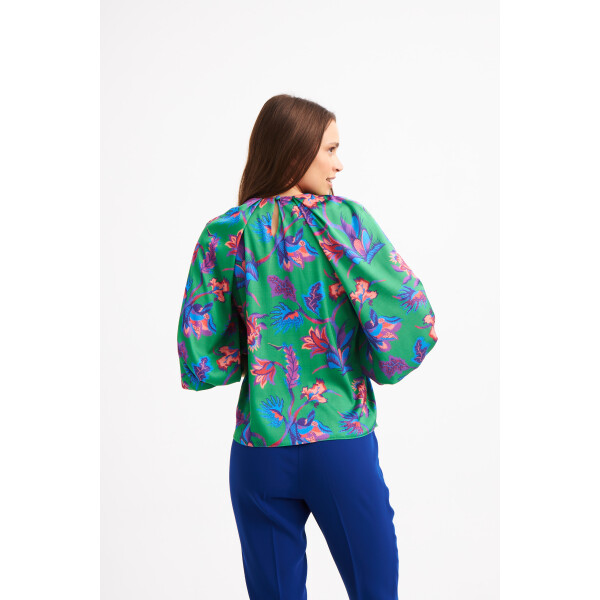 Elif Köse Printed Blouse Emerald available from top UK stockist colmershill.com