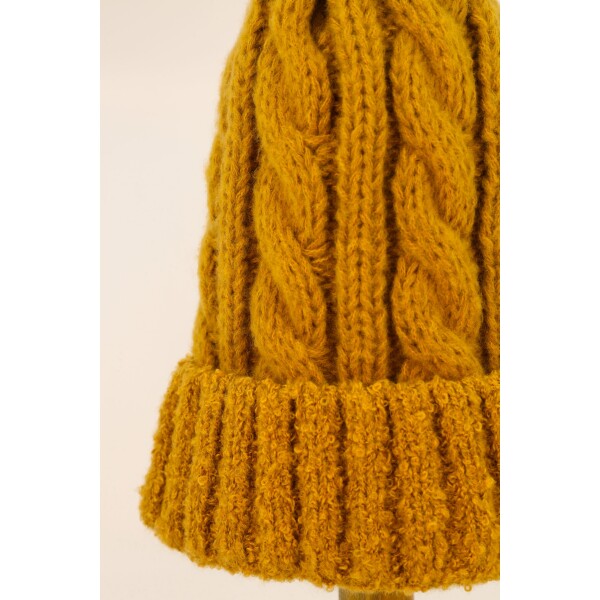 Powder Freya Bobble Hat Mustard available from top UK stockist colmershill.com