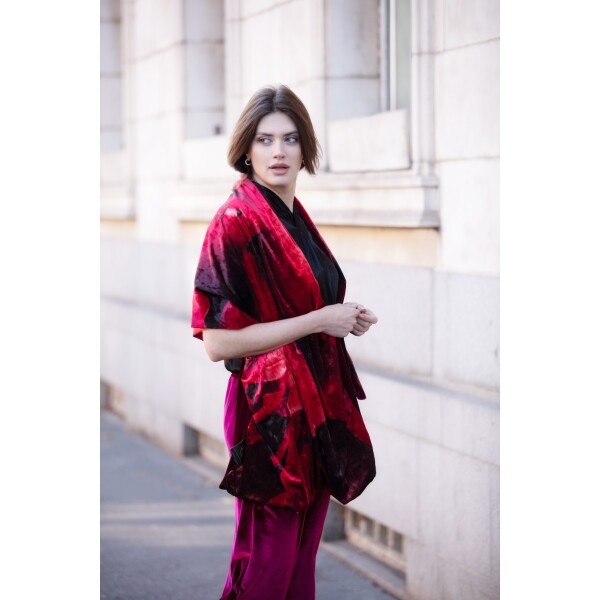 From My Mother’s Garden Velvet Stole Petals available from top UK stockist colmershill.com