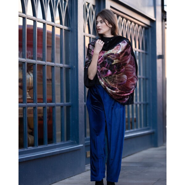 From My Mother's Garden Velvet Trouser Midnight Blue available from top UK stockist colmershill.com