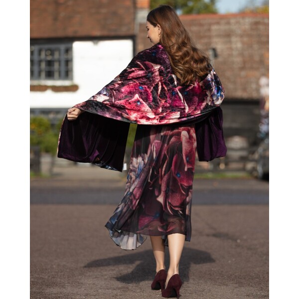 From My Mother’s Garden Velvet Stole Jewel Hydrangea available from top UK stockist colmershill.com