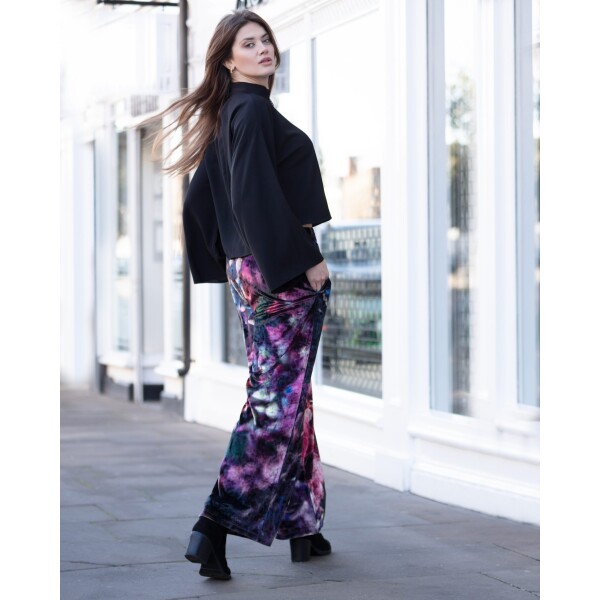 From My Mother's Garden Velvet Trousers Jewel Hydrangea available from top UK stockist colmershill.com