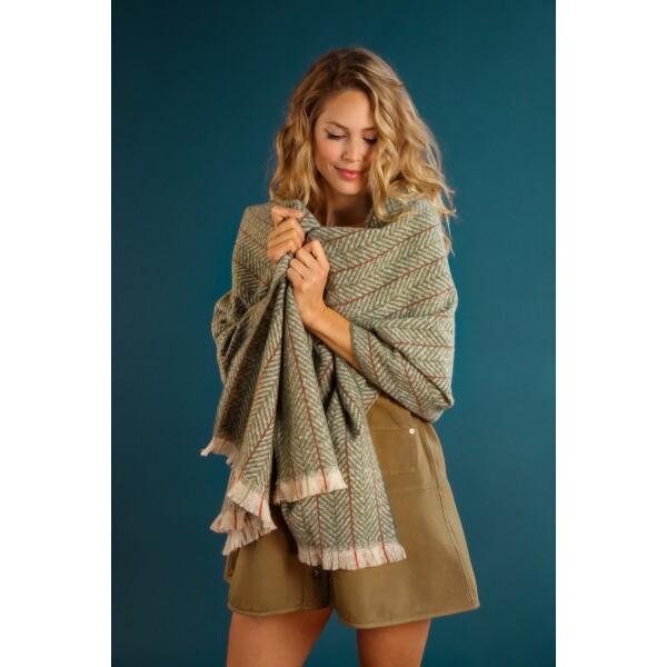 Powder Nicolete Cosy Scarf Olive available from top UK stockist colmershill.com