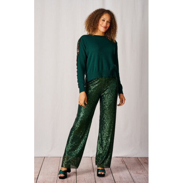 Luella Sequin Trousers Pine available from top UK stockist colmershill.com