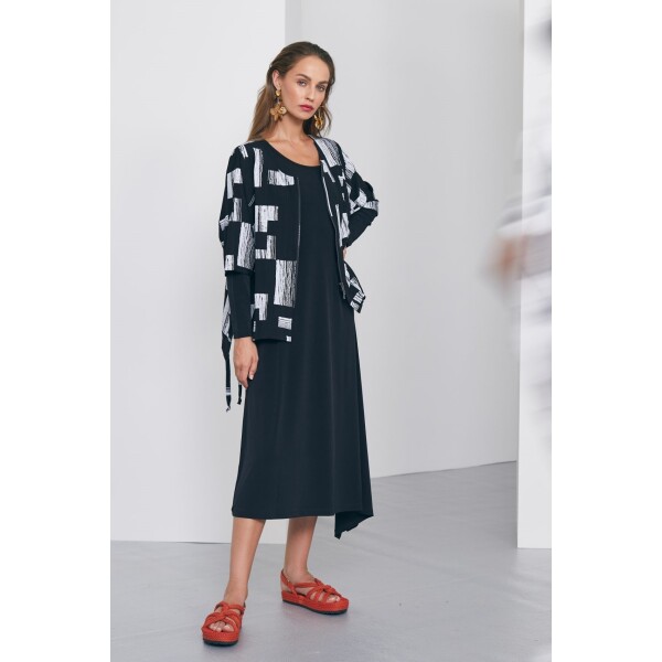 Naya Flare Side Jersey Dress Black available from top UK stockist colmershill.com