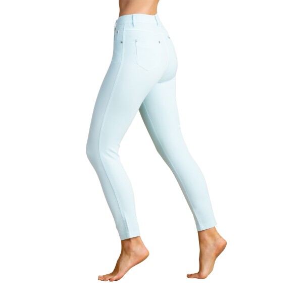 Marble 7/8 Stretch Jeans Aqua available from top UK stockist colmershill.com