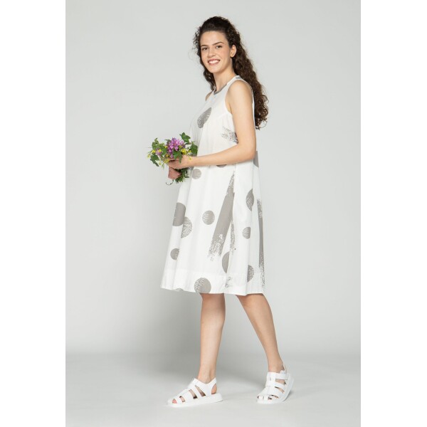 Luukaa Earth Printed Sleeveless Dress White available from top UK stockist colmershill.com