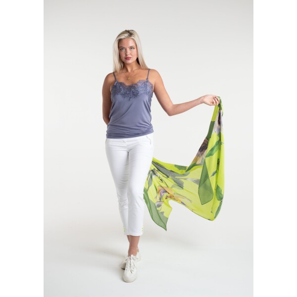 From My Mother's Garden Passionflower Scarf Lime available from top UK stockist colmershill.com