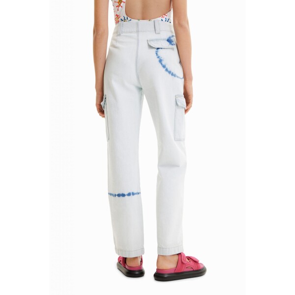 Desigual Senda Denim Cargo Trousers available from top UK stockist colmershill.com