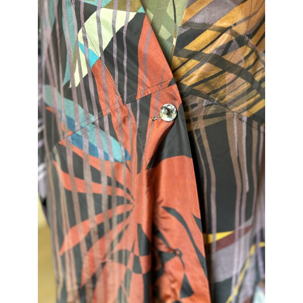 Thanny Kimono Duster Jacket Palm Print available from top UK stockist colmershill.com