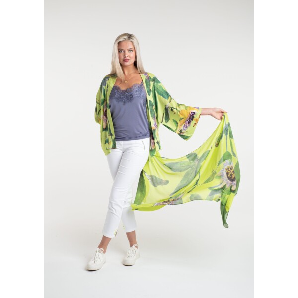 From My Mother's Garden Passionflower Scarf Lime available from top UK stockist colmershill.com