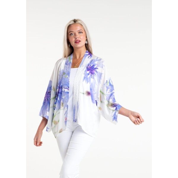 From My Mother's Garden Cornflower Short Kimono available from top UK stockist colmershill.com
