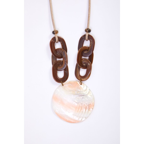 Naya Disc Loop Necklace Stone available from top UK stockist colmershill.com
