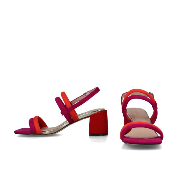 Menbur Block Sandals Fuchsia available from top UK stockist colmershill.com