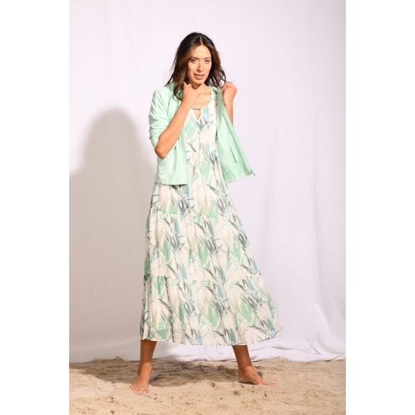 Simclan Printed Maxi Dress Lagoon available from top UK stockist colmershill.com