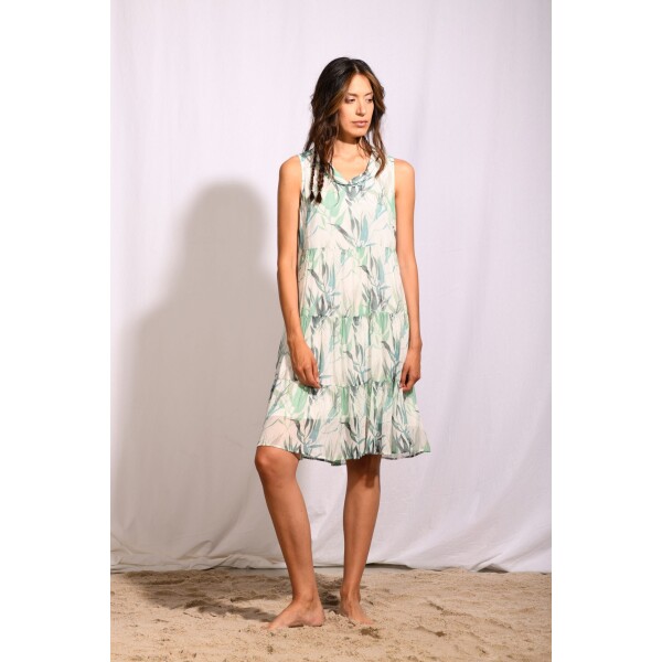 Simclan Sleeveless Dress Lagoon available from top UK stockist colmershill.com