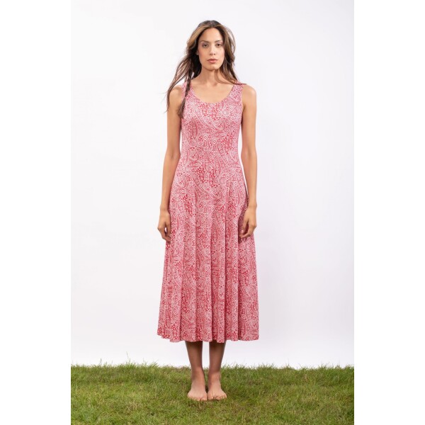Simclan Princess Seam Dress Red available from top UK stockist colmershill.com