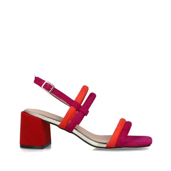 Menbur Block Sandals Fuchsia available from top UK stockist colmershill.com