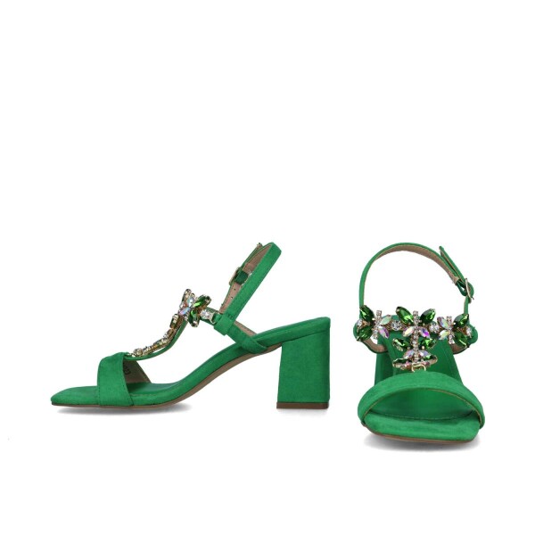 Menbur Block Sandals Emerald available from top UK stockist colmershill.com