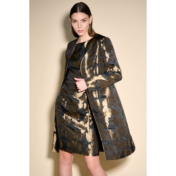 Joseph Ribkoff Gold Leaf Duster Coat available from top UK stockist colmershill.com