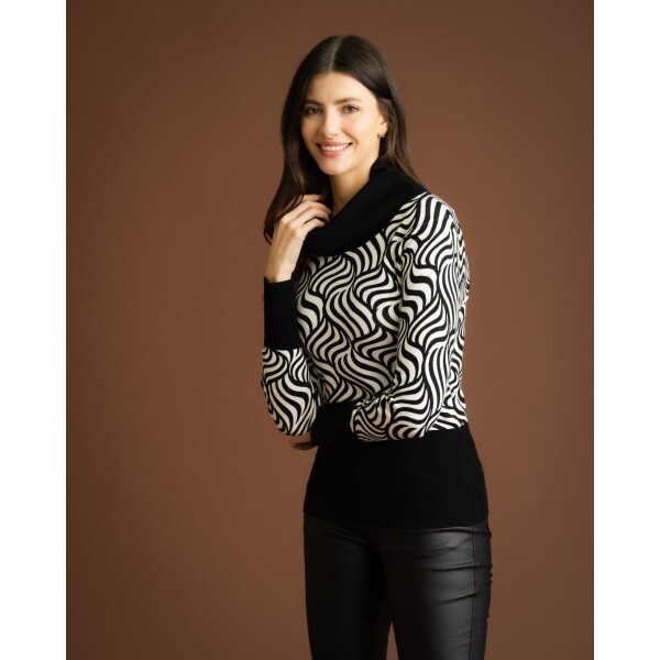 Marble Swirl Print Jumper Ivory available from top UK stockist colmershill.com