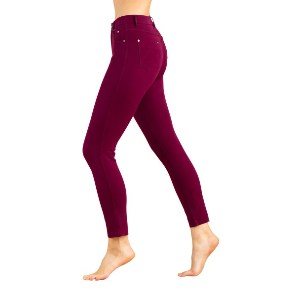 Marble High Waisted Straight Jeans Berry available from top UK stockist colmershill.com
