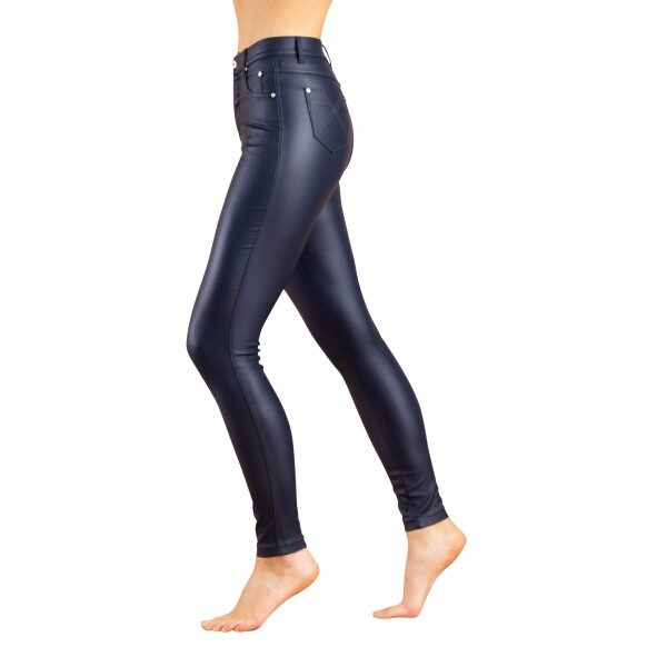 Marble Wax Coated Jeans Navy available from top UK stockist colmershill.com
