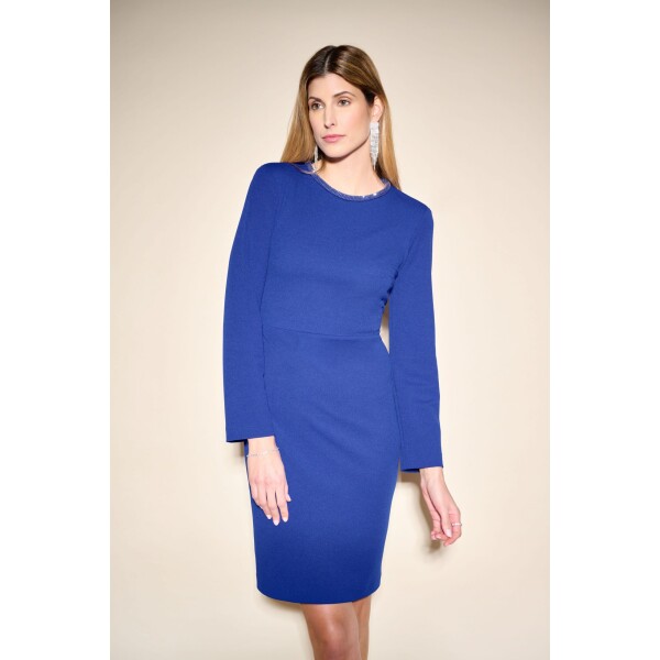 Joseph Ribkoff Long Sleeve Sheath Dress Sapphire available from top UK stockist colmershill.com