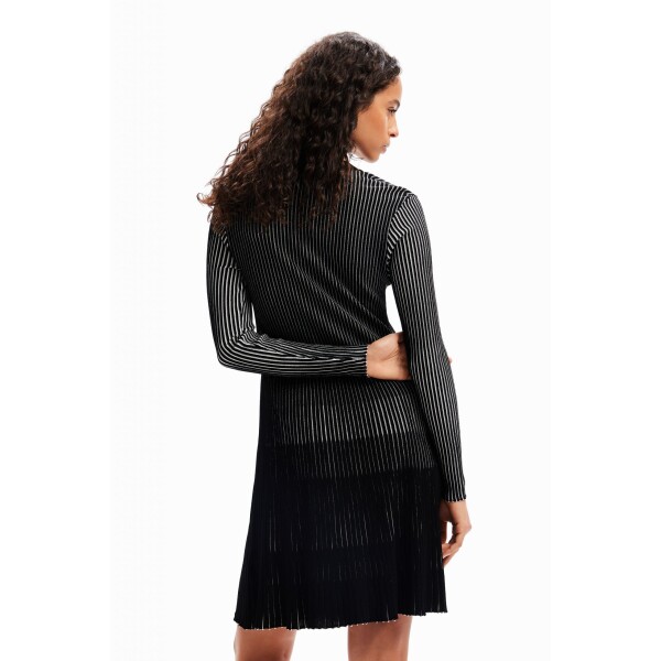 Desigual Short Ribbed Dress Black available from top UK stockist colmershill.com