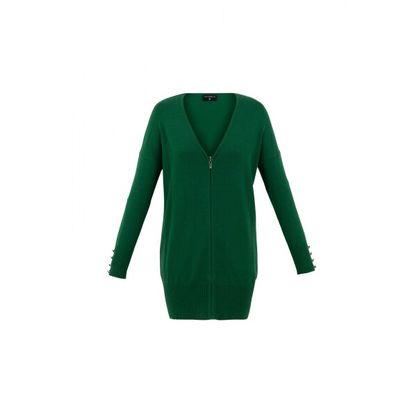 Marble Zip Through Cardigan Green available from top UK stockist colmershill.com