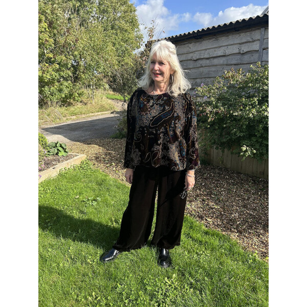 Out of Xile Velvet Trousers Brown available from top UK stockist colmershill.com