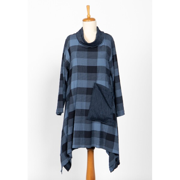 Luukaa Plaid Dress Navy available from top UK stockist colmershill.com