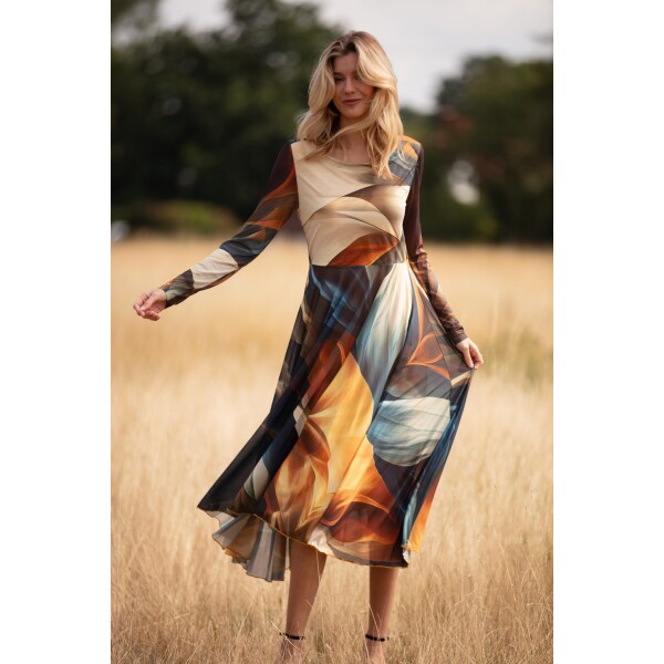 From My Mother’s Garden Tulle Dress Autumn Abstract available from top UK stockist colmershill.com