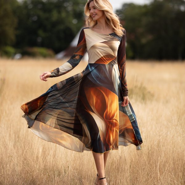 From My Mother’s Garden Tulle Dress Autumn Abstract available from top UK stockist colmershill.com