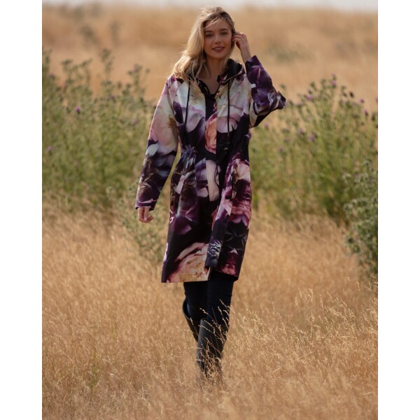 From My Mother's Garden Dreamy Peonies Raincoat available from top UK stockist colmershill.com