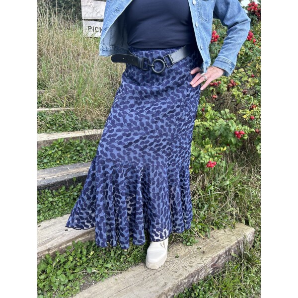 Out of Xile Velvet Leaf Embroidered Skirt available from top UK stockist colmershill.com