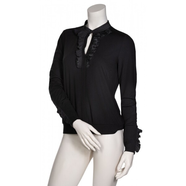 Beate Heymann Jabot Shirt Black available from top UK stockist colmershill.com